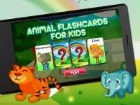Animal flash cards for kids Screen Shot 2