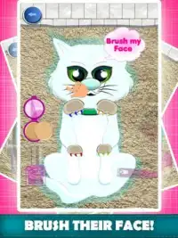 My Pet Kitty Cat Makeover Spa Screen Shot 1
