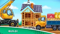 Truck games - build a house Screen Shot 17