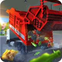 Blocky Garbage Truck SIM PRO