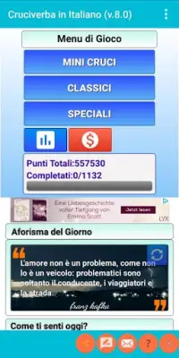 Best Italian Crossword Puzzles - Advanced Level Screen Shot 0