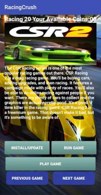RacingCrush Top20 Racing Games Screen Shot 3