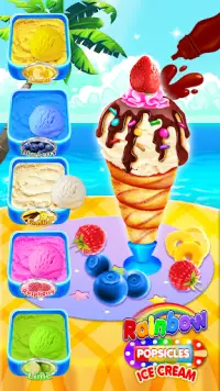 Rainbow Ice Cream & Popsicles Screen Shot 1