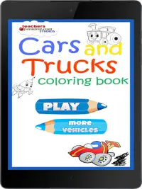 Cars Coloring Book Game Screen Shot 11