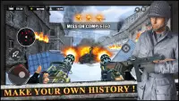 WW2 के गनर खेल 2020: बंदूक सेना युद्ध के खेल Screen Shot 4