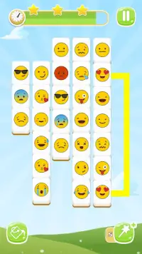 Pautan Emoji: permainan smiley Screen Shot 1