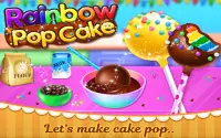 Rainbow Cake Pop Maker - Dessert Food Cooking Game Screen Shot 0