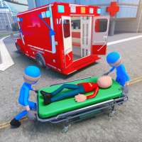 Stickman พยาบาลหลังคากระโดด - Rooftop Stunts