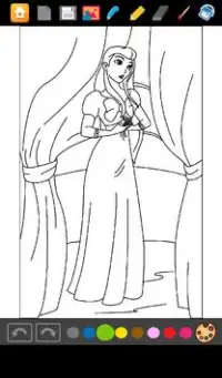 Jeux Coloriage Princesses Screen Shot 2