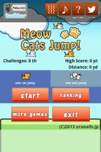 Meow Cats Jump Screen Shot 1