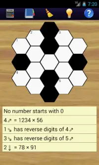 Math Hexagon Puzzles Screen Shot 1