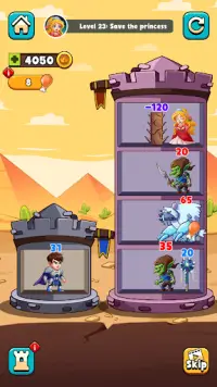 Hero Tower Wars - マージパズル Screen Shot 4