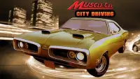 Old Muscle Car City Driving Screen Shot 5