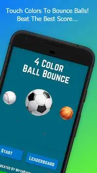 4 Color Ball Bounce Screen Shot 0