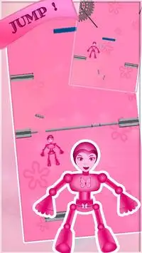 Pink Robo super power girl Screen Shot 0