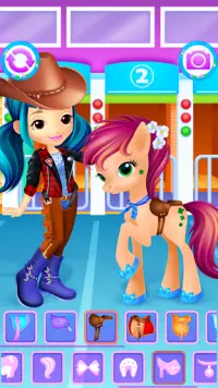 Küçük At ve Kız Giydirme Oyunu Screen Shot 3