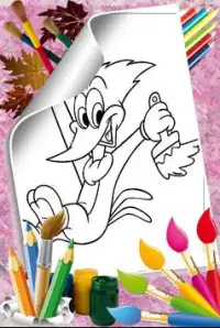 Woody super woodpecker Coloring Screen Shot 6