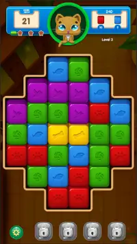 Kitty Blocks - Match 3 Puzzles Screen Shot 1