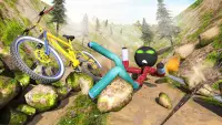 Stickman BMX Uphill Rider - Ciclo de acrobacias Screen Shot 3