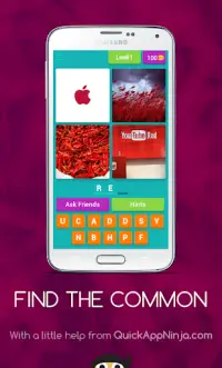 Find The Common:4 PICS 1 WORD Screen Shot 2