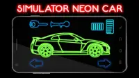 Neon Car Simulator Screen Shot 1