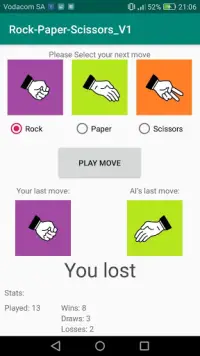 Rock Paper Scissors Screen Shot 0