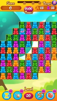 🐻🐻🐻 Gummy bear frenzy - match 3 🐻🐻🐻 Screen Shot 3