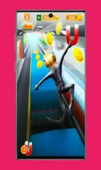 Subway Lady Hero : cat Run noir dash jogos 🐞 Screen Shot 1