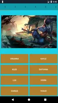 Quick Quiz - Champions of League of Legends Screen Shot 1