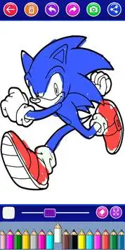 Sonic Coloring Hedgehog Hero Screen Shot 1