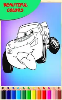 how to color Lightning McQueen (coloring pages) Screen Shot 2