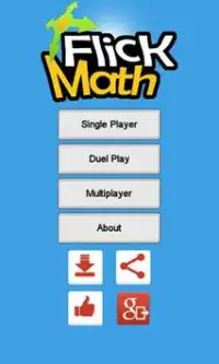 Flick Math - A Math Game Screen Shot 0
