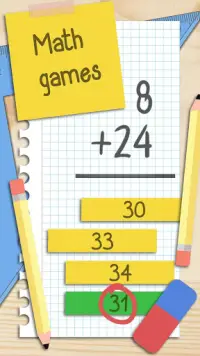 Fun Math Games – Free Maths Puzzles Math Quiz App Screen Shot 0