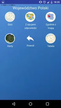 Województwa (prowincje) Polski - test, mapy, flagi Screen Shot 3