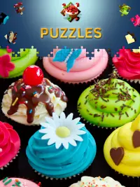 Puzzle gâteaux avec des niveau Screen Shot 1