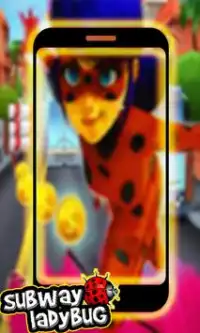 Subway Lady Bug rush Screen Shot 0