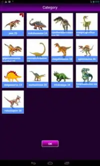 Jeu de mémoire dinosaure Screen Shot 0