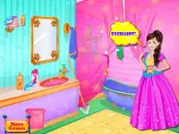 बाथरूम धोने राजकुमारी खेलों Screen Shot 2