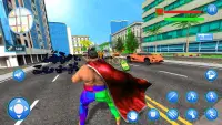 Sumo Crime City Flying Hero – Superhero Simulator Screen Shot 4