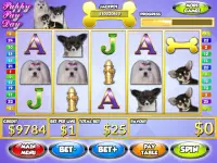 Puppy Pay Day Dog Vegas Slots Machine Casino Screen Shot 1