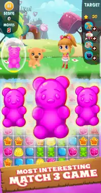 Candy Bears Rush - Match 3 & free matching puzzle Screen Shot 0