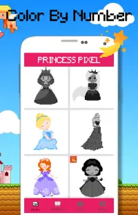 Princess Coloring By Number - Pixel Art Screen Shot 5