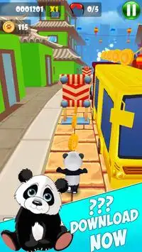 Little Legend Panda Jungle Run Screen Shot 3