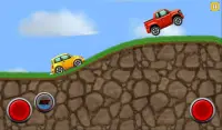 Racing on cartoon cars on the hills and mountains Screen Shot 4