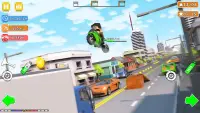 Blocky Bike Rider: Moto Racing Screen Shot 5