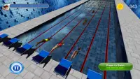 การแข่งขันว่ายน้ำ 3 มิติ Screen Shot 1