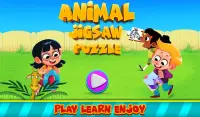 Animal Jigsaw Puzzles - For Kids Learning Screen Shot 0
