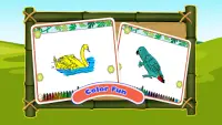 새 소리 어린이 게임-퍼즐 및 색칠 Screen Shot 1
