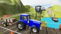 หนัก รถแทรกเตอร์ รถเข็น สินค้า ซิม: เกษตรกรรม เกม Screen Shot 0