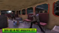 Zombie City Bus: Driver vs Zombies Games Screen Shot 1